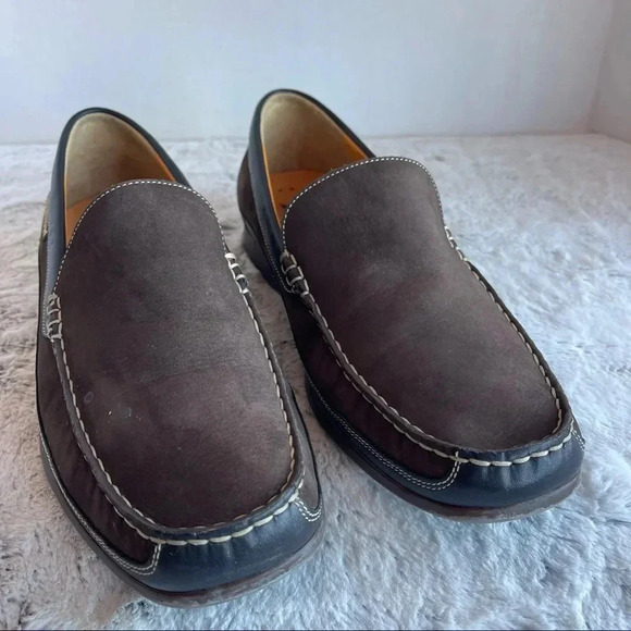 MEPHISTO Suede Sport Loafers Men size 9 Brown and black Color - Picture 3 of 15